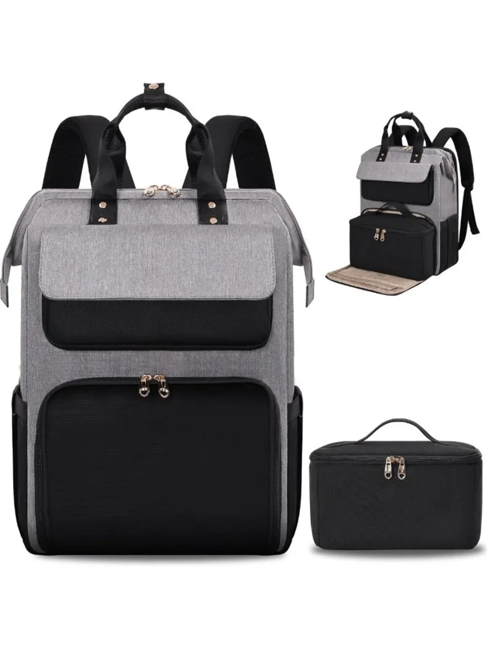 Stylish Insulated Lunch Backpack for Women, 17.3